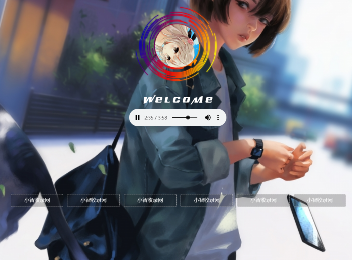 非常漂亮的一款html引导页导航网站旋转头像变幻背景单页源码-酷库源码网