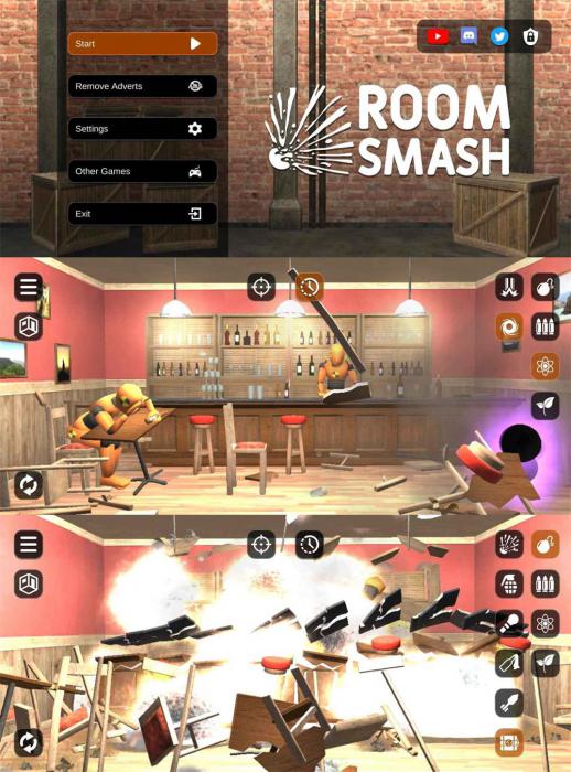 放松解压游戏 房间毁灭模拟器-酷库源码网